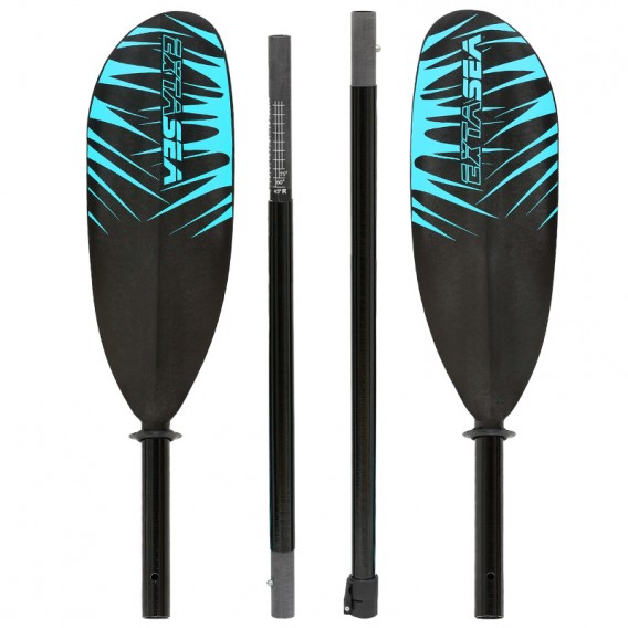 ExtaSea Safari Fiberglas Vario Doppelpaddel Kajak Paddel 4-teilig hier im ExtaSea-Shop günstig online bestellen
