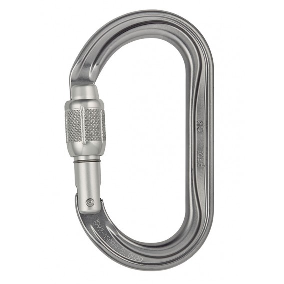 Petzl OK ovaler Karabiner für Seilrollen und Seilklemmen mit Screw-Lock hier im Petzl-Shop günstig online bestellen