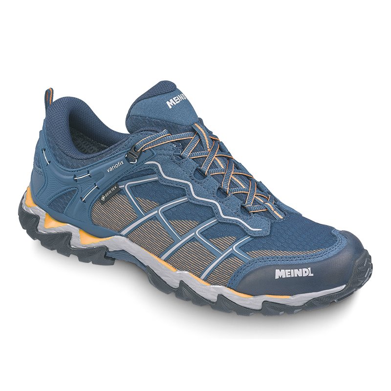 Meindl Houston GTX Herren Wanderschuh Multifunktionsschuh jeans-orange hier im Meindl-Shop günstig online bestellen