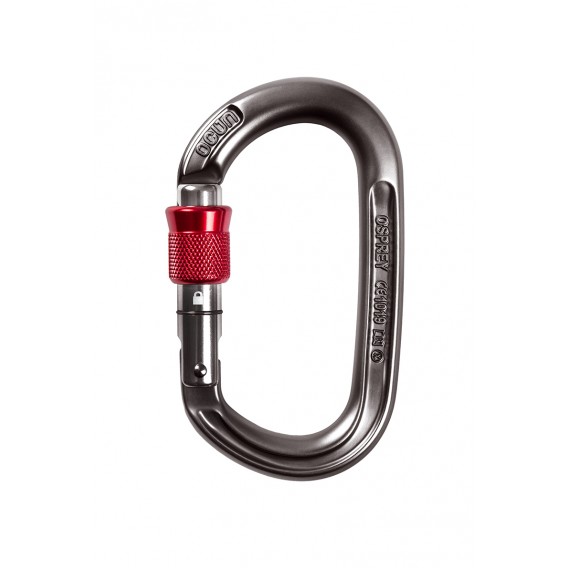 Ocun Osprey Screw Locking Karabiner anthrazit-red hier im Ocun-Shop günstig online bestellen