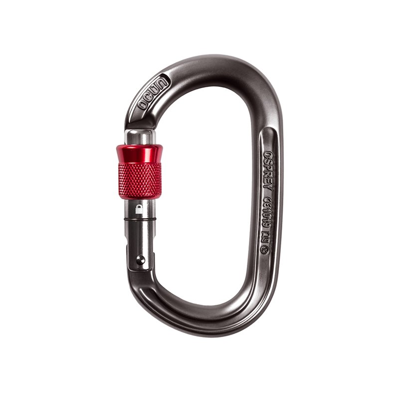 Ocun Osprey Screw Locking Karabiner anthrazit-red hier im Ocun-Shop günstig online bestellen