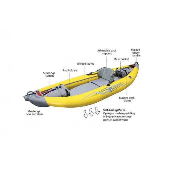 Advanced Elements StraitEdge Kayak 1er Kajak Luftboot gelb hier im Advanced Elements-Shop günstig online bestellen