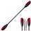 ExtaSea Tour Vario Fiberglas Doppelpaddel | 220-240cm | 4-teilig | schwarz-rot