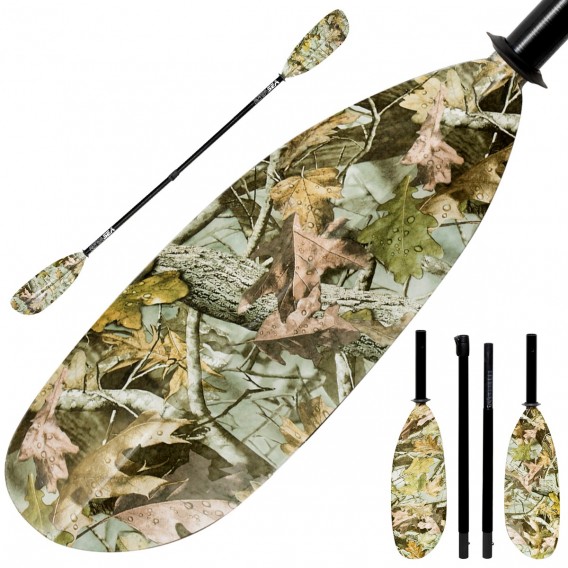 ExtaSea Hunter Vario Fiberglas Doppelpaddel Kajak GFK Paddel 4-teilig camouflage hier im ExtaSea-Shop günstig online bestellen