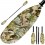 ExtaSea Hunter Vario Fiberglas Doppelpaddel Kajak GFK Paddel 4-teilig camouflage