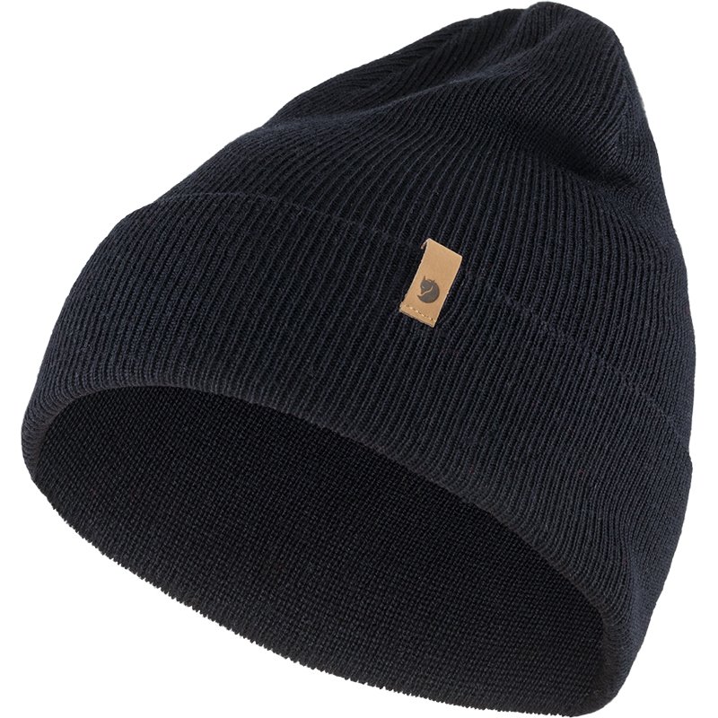 Fjällräven Classic Knit Hat Strickmütze Wintermütze dark navy hier im Fjällräven-Shop günstig online bestellen Fjällräven Classic Knit Hat Strickmütze Wintermütze dark navy hier im Fjällräven-Shop günstig online bestellen