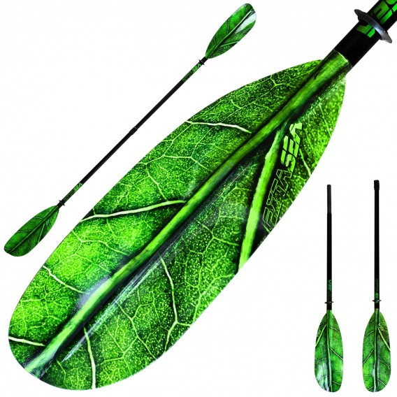 ExtaSea Leaf Vario Fiberglas Doppelpaddel Kajak Paddel 2-teilig inkl. Tasche hier im ExtaSea-Shop günstig online bestellen