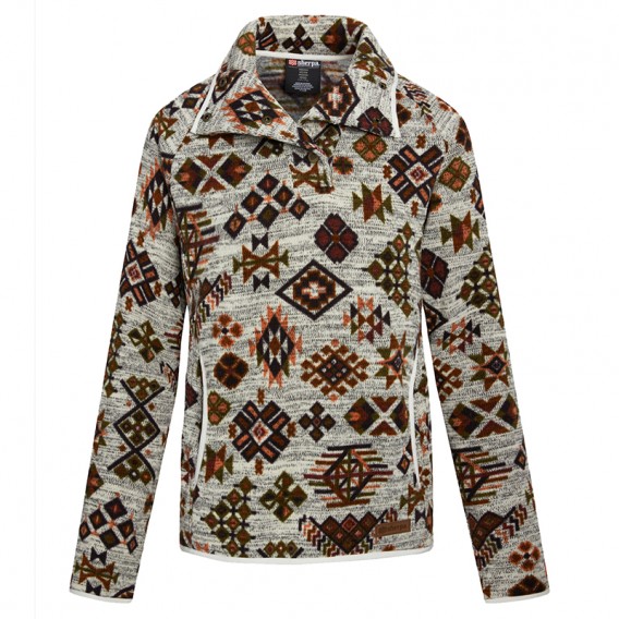Sherpa Lumbini Pullover Damen Pullover mit Knopfleiste peetho hier im Sherpa-Shop günstig online bestellen