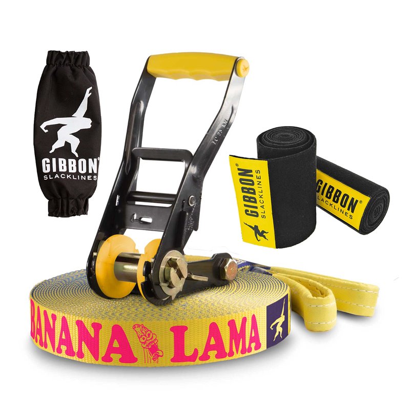 Gibbon Bananalama Treewear Set Slackline Set mit Baumschutz hier im GIBBON-Shop günstig online bestellen