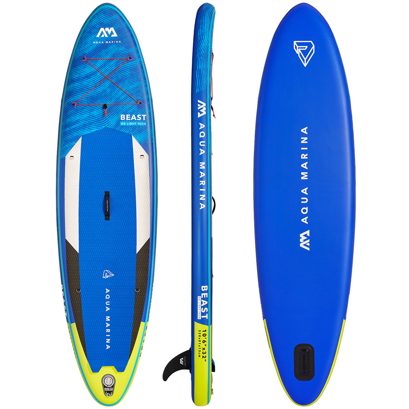 Aqua Marina BEAST 10.6 iSUP Sup Stand Up Paddle Board mit Carbon Paddel 