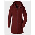 Mufflon Rika Damen Wollmantel Wintermantel Schurwolle rosso