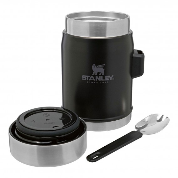 Stanley Classic Food Jar + Spork Isolierbecher mit Löffel schwarz hier im Stanley-Shop günstig online bestellen