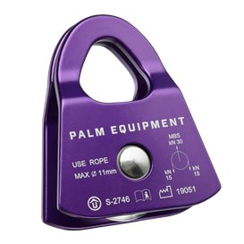 Palm Prussik Minding Pulley Umlenkrolle purple