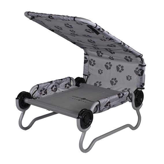 Disc-O-Bed Dog-Bed Small Hundebett Faltbett Klein grau hier im Disc-O-Bed-Shop günstig online bestellen