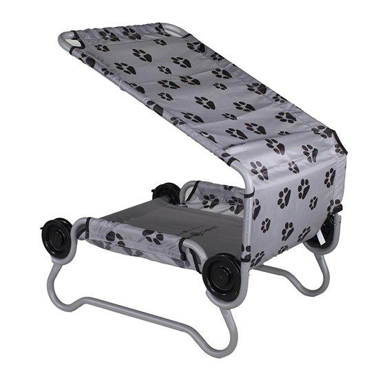 Disc-O-Bed Dog-Bed Small Hundebett Faltbett Klein grau hier im Disc-O-Bed-Shop günstig online bestellen