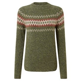 Sherpa Dumji Crew Sweater Damen Strickpullover evergreen hier im Sherpa-Shop günstig online bestellen