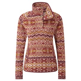 Sherpa Lumbini Pullover Damen Pullover mit Knopfleiste blush multi