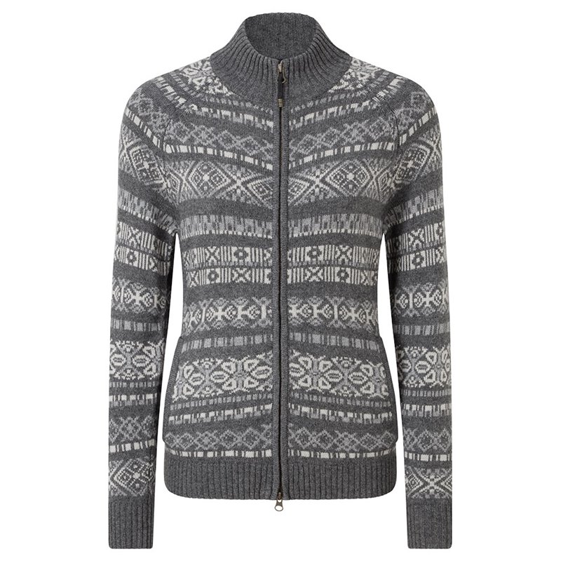 Sherpa Paro Full Zip Jacket Damen Fleecejacke kharani grey hier im Sherpa-Shop günstig online bestellen