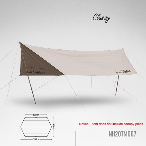 Naturehike Classy Camp Wetterschutzsegel robuster Sonnenschutz Camping beige hier im Naturehike-Shop günstig online bestellen