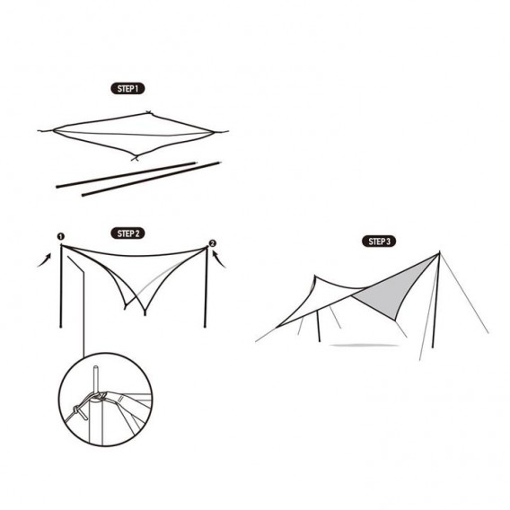 Naturehike Please Square Canopy Sonnensegel Tarp hier im Naturehike-Shop günstig online bestellen