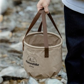 Naturehike Round Bucket faltbares Waschbecken Wasserbehälter light brown hier im Naturehike-Shop günstig online bestellen