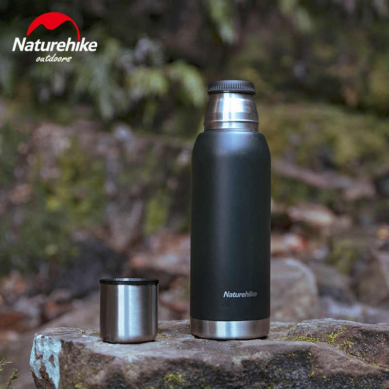 Naturehike Vakuum Thermokanne Isolierflasche mit Becher 1250ml black hier im Naturehike-Shop günstig online bestellen