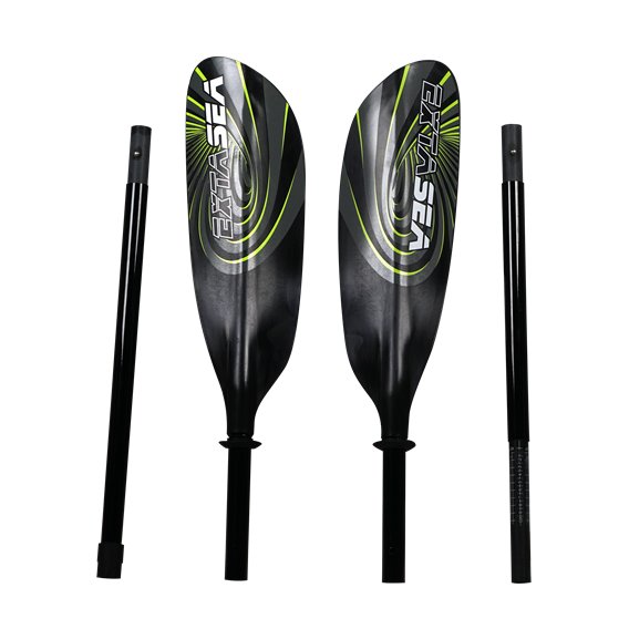 ExtaSea Super-Touring Fiberglas Vario Doppelpaddel 4-teilig lime hier im ExtaSea-Shop günstig online bestellen