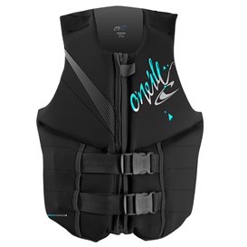 Oneill Womens Reactor 50N Vest Damen Neopren Prallschutzweste black