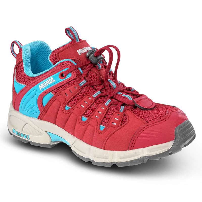 Meindl Respond Junior Kinderschuhe Wanderschuhe Freizeitschuhe rubinrot-türkis hier im Meindl-Shop günstig online bestellen