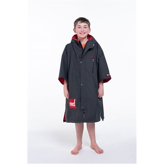 Red Paddle Original Pro Change Jacket Kinder Umkleide-Mantel warm & wasserdicht kurzarm grey hier im Red Paddle-Shop günstig onl
