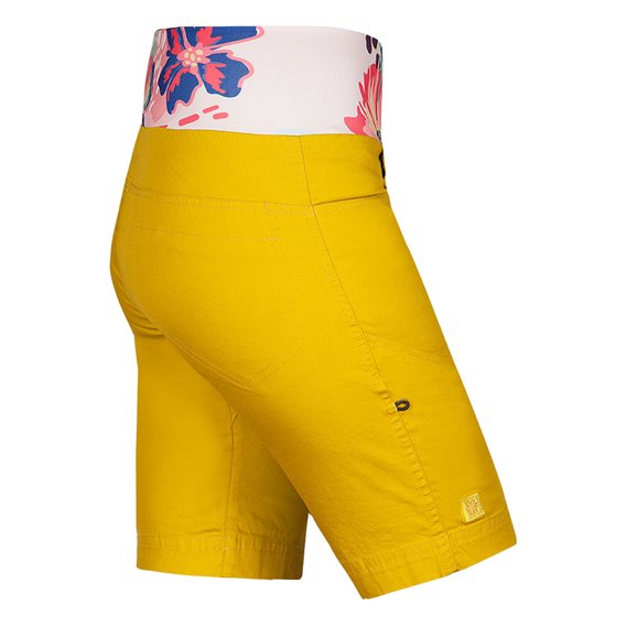 Ocun Sansa Shorts Damen Kurze Kletter Shorts Sporthose yellow-antique moss hier im Ocun-Shop günstig online bestellen