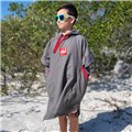 Red Paddle Original Quick Dry Change Robe Kinder Handtuchponcho Umziehponcho grey