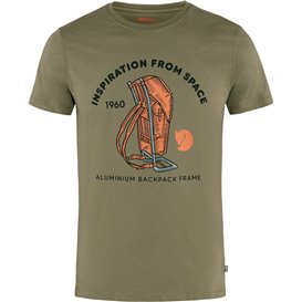 Fjällräven Space T-Shirt Print Herren Kurzarmshirt green