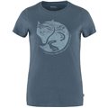 Fjällräven Arctic Fox Print T-Shirt Damen Kurzarmshirt indigo blue