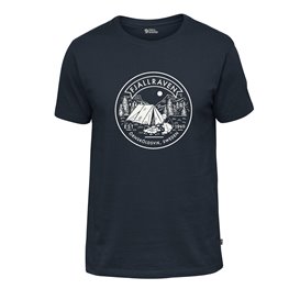 Fjällräven Lägerplats T-Shirt Herren Kurzarmshirt navy hier im Fjällräven-Shop günstig online bestellen