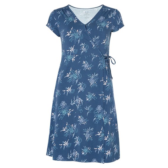 Sherpa Padma Wrap Dress Damen Kleid Sommerkleid neelo blue floral hier im Sherpa-Shop günstig online bestellen