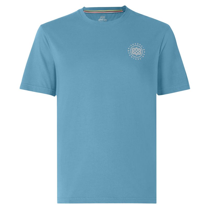Sherpa Summit Tee Herren T-Shirt Kurzarmshirt slate blue hier im Sherpa-Shop günstig online bestellen