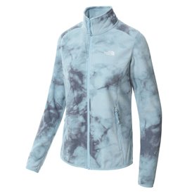 The North Face 100 Glacier Full Zip Damen Fleecejacke beta blue dye texture print hier im The North Face-Shop günstig online bes