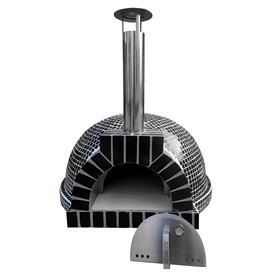 ARTS-Nature Pizzaofen XXL black tiled Outdoor Holzbackofen Luxus Steinofen hier im ARTS-Nature-Shop günstig online bestellen