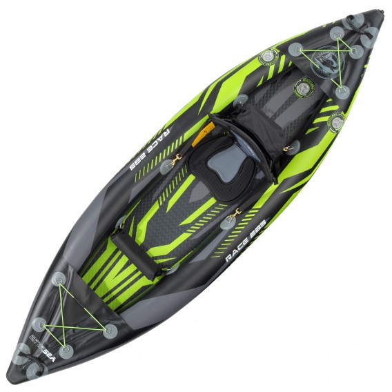 ExtaSea Race 285 1er Kajak aufblasbar Drop-Stitch Schlauchboot Kajak lime hier im ExtaSea-Shop günstig online bestellen