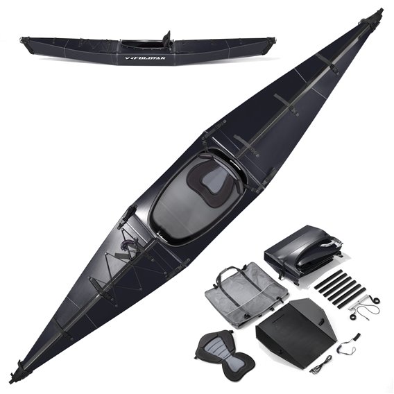 FoldYak One 390 Faltkajak im Origami Stil Faltboot black hier im FoldYak-Shop günstig online bestellen