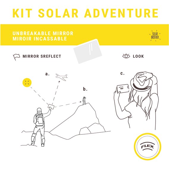 Solar Brother Adventure Kit mit Firecard, Signalspiegel und Solar-Feuerstarter hier im Solar Brother-Shop günstig online bestell
