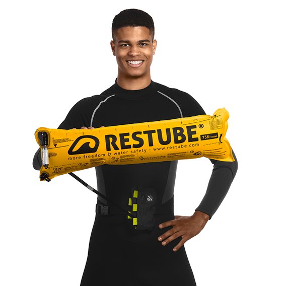 Restube Extreme Auftriebskörper Schwimmkörper Rettungssystem black-lime hier im RESTUBE-Shop günstig online bestellen