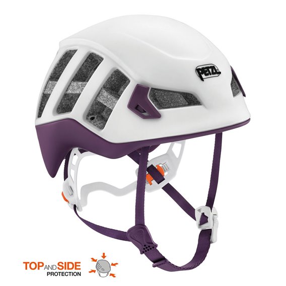 Petzl Meteora Kletterhelm für Damen Kopfschutz zum Bergsteigen white-violet hier im Petzl-Shop günstig online bestellen