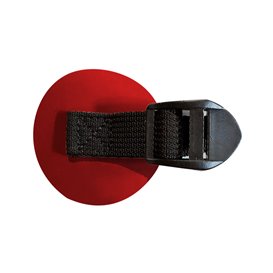 Gumotex Beschlag mit Schnalle zum Befestigen der Sitz- und Schenkelgurte rot