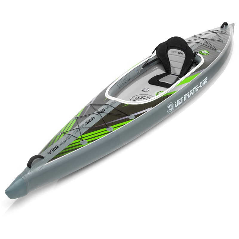 Extasea Ultimate One 1er Kajak aufblasbar Hochdruck Kajak Full Drop-Stitch green