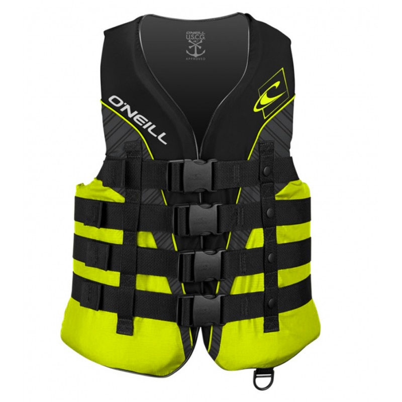 ONeill Superlite 50N CE Vest Herren Schwimmweste Black-Lime-Smoke ONeill Superlite 50N CE Vest Herren Schwimmweste Black-Lime-Smoke