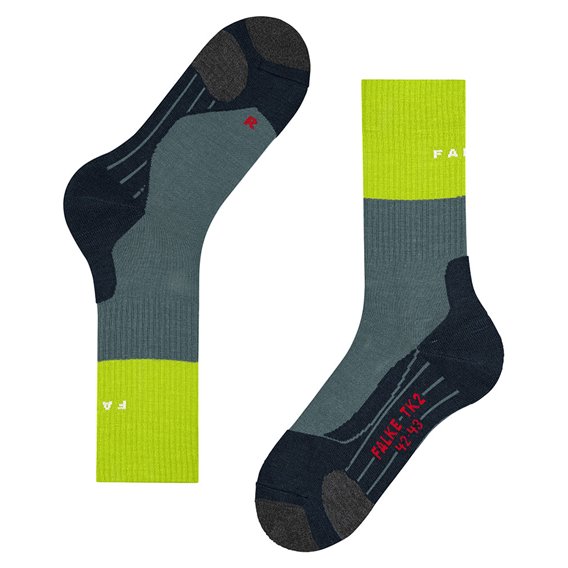 FALKE TK2 Herren Trekkingsocken Wandersocken steel grey hier im Falke-Shop günstig online bestellen