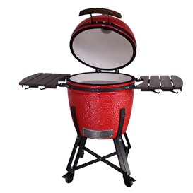 ARTS-Nature 21 Zoll Keramikgrill Kamado-Grill BBQ Smoker Elite rot