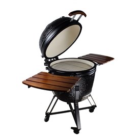 ARTS-Nature 23,5 Zoll Keramikgrill Kamado-Grill BBQ Smoker Elite schwarz